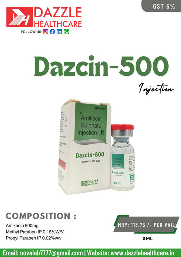 DAZCIN 500 INJ