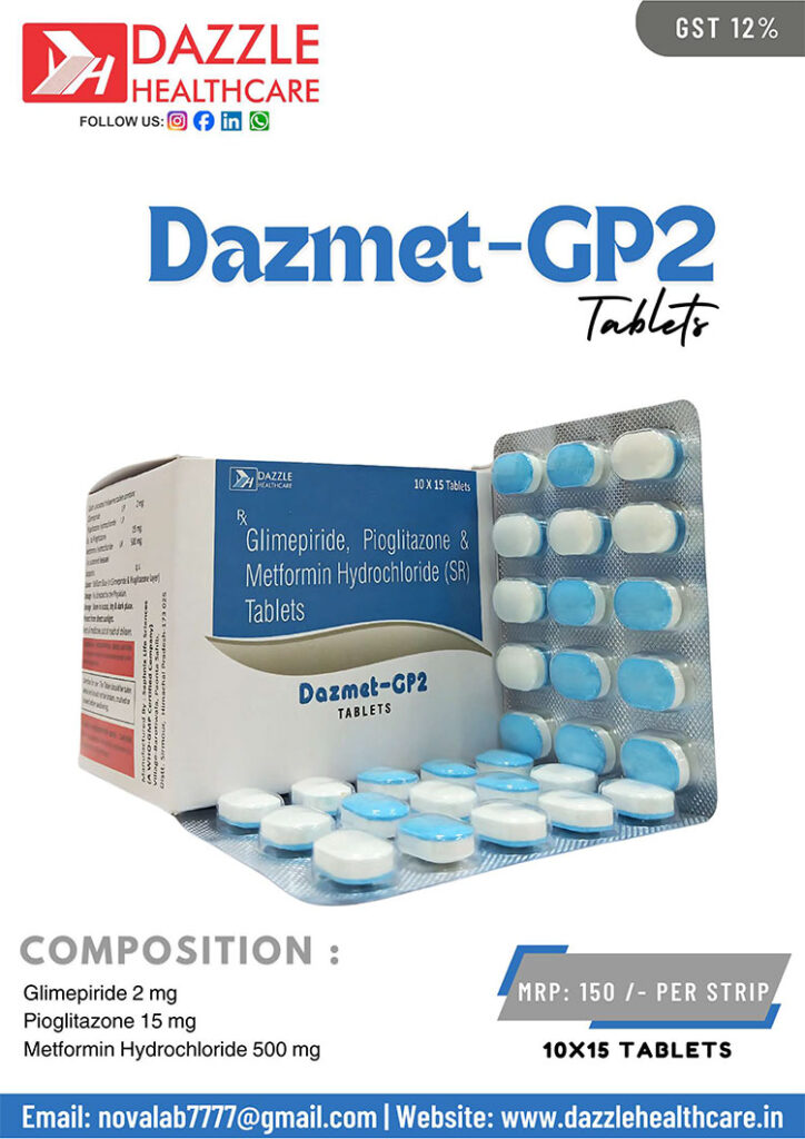 Glimepiride, Pioglitazone, and Metformin Hydrochloride Tablets