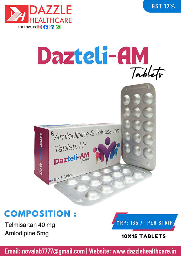 Telmisartan 40 mg and Amlodipine 5mg Tablet
