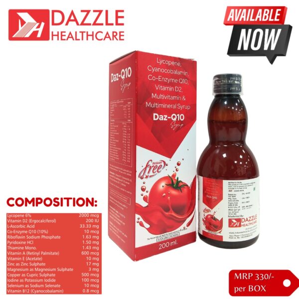 LYCOPENE CYANOCOBALAMIN,CO-ENZYME Q10,VITAMIN D2 MULTIVITAMIN &MULTIMINERAL SYRUP