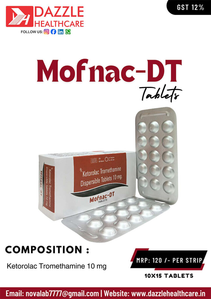 Ketorolac Tromethamine 10 mg Dispersible Tablets