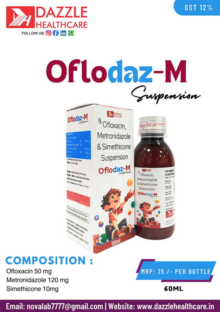 Oflodaz-M Suspension: Triple-Action Relief for Pediatric Stomach Infections