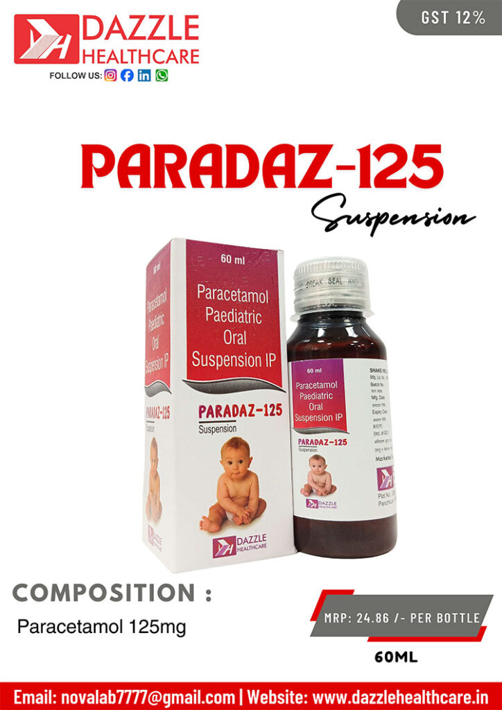 Paradaz-125 Suspension: Gentle and Effective Fever & Pain Relief for Infants